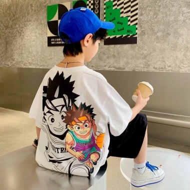 Áo Thun Baby Tee 100% Cotton Tay Ngắn Cổ Tròn Họa Tiết Trẻ 2-14 tuổi Giảm Giá - Giá 100.333 VND 3