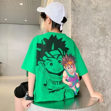 Áo Thun Baby Tee 100% Cotton Tay Ngắn Cổ Tròn Họa Tiết Trẻ 2-14 tuổi Giảm Giá - Giá 100.333 VND 4
