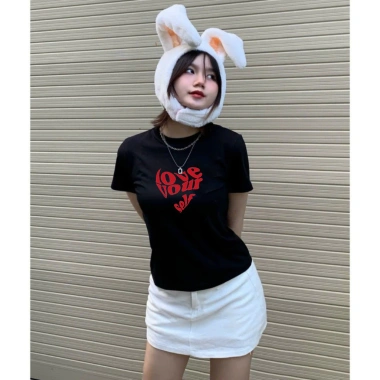 Áo Thun Baby Tee Nữ Love Your Self - Thun Gân Co Dãn Ôm Body, Cổ Local RTOML, Giao Hàng 24h, 49.900₫ 3
