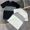 Áo thun Babytee sọc ngang ngực cotton tăm co giãn mát freesize dưới 60kg - 95.999 VND
