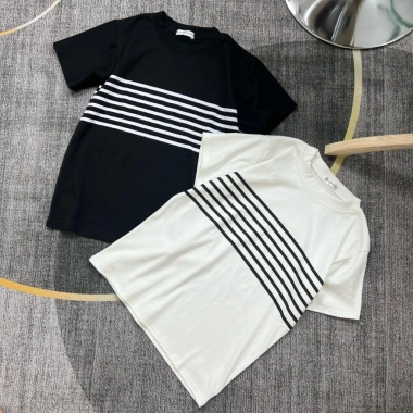 Áo thun Babytee sọc ngang ngực cotton tăm co giãn mát freesize dưới 60kg - 95.999 VND 4