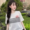 Áo thun Babytee sọc ngang ngực cotton tăm co giãn mát freesize dưới 60kg - 95.999 VND 6