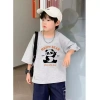 Áo Thun Baju Budak Cotton Trẻ Nhỏ Mùa Hè Thiết Kế Gấu Trúc Vừa Vặn 85.999đ 4
