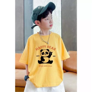 Áo Thun Baju Budak Cotton Trẻ Nhỏ Mùa Hè Thiết Kế Gấu Trúc Vừa Vặn 85.999đ 5