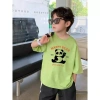 Áo Thun Baju Budak Cotton Trẻ Nhỏ Mùa Hè Thiết Kế Gấu Trúc Vừa Vặn 85.999đ 7