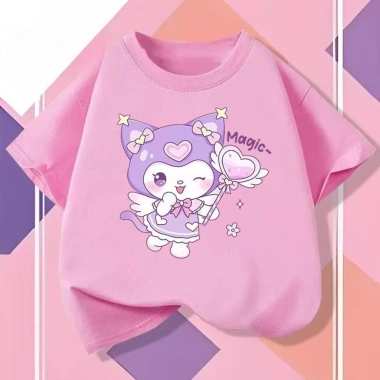 Áo Thun Baju‑T Họa Tiết Mùa Hè Nam Nữ Trẻ Em Kuromi Ngắn Tay Wzxinsheng2.025 Giá Ưu Đãi 100.333₫