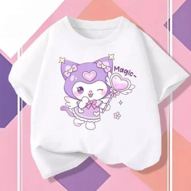Áo Thun Baju‑T Họa Tiết Mùa Hè Nam Nữ Trẻ Em Kuromi Ngắn Tay Wzxinsheng2.025 Giá Ưu Đãi 100.333₫