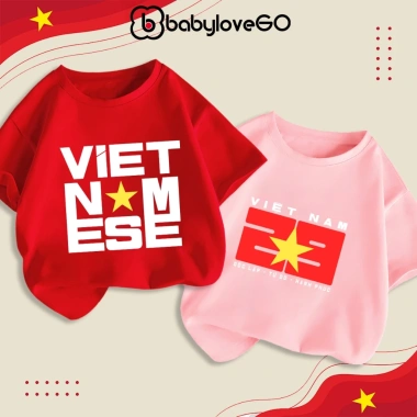 Áo thun bé BabyloveGO cotton mềm mịn, thoáng mát, cổ tròn basic - Giá 95.000₫