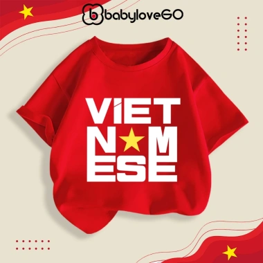 Áo thun bé BabyloveGO cotton mềm mịn, thoáng mát, cổ tròn basic - Giá 95.000₫