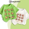 Áo thun bé BabyloveGO in hình Capybara cotton mềm mịn thoáng mát, giảm giá 89k