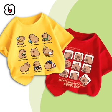 Áo thun bé BabyloveGO in hình Capybara cotton mềm mịn thoáng mát, giảm giá 89k 4 Áo thun bé BabyloveGO in hình Capybara cotton mềm mịn thoáng mát, giảm giá 89k 4
