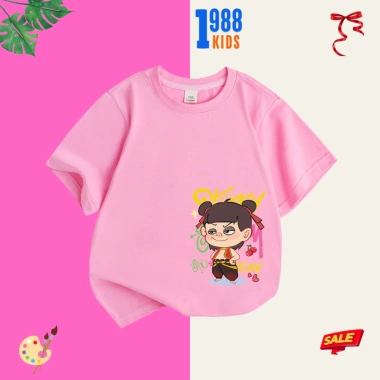 Áo thun bé cotton lạnh in hình Na Tra dễ thương, phối đồ đẹp, giá 90.000đ Mã 17 5