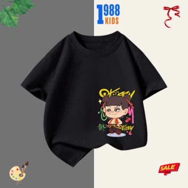 Áo thun bé cotton lạnh in hình Na Tra dễ thương, phối đồ đẹp, giá 90.000đ Mã 17 6