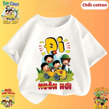 Áo thun bé Dreamy Baby cộc tay cotton co dãn mát, hè 2.025 - Giá ưu đãi 85.999₫