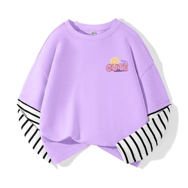 Áo Thun Bé Gái 100% Cotton Dài Tay In Hình Dễ Thương, Giá Chỉ 120.000đ