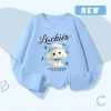Áo thun bé gái 100% cotton dài tay mềm mại, in chó con - Giá 162.000đ