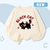 Áo thun bé gái 100% cotton dài tay mềm mại thoải mái, in hình mèo, giá 162.000 VND