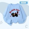 Áo thun bé gái 100% cotton dài tay mềm mại thoải mái, in hình mèo, giá 162.000 VND 10