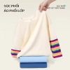 Áo thun bé gái 100% cotton dài tay thời trang, in hình thỏ - Giá ưu đãi 129.600đ 3