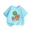 Áo thun bé gái 100% cotton giản dị, ngắn tay mềm mại thoáng khí - giá 89.000 6