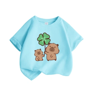 Áo thun bé gái 100% cotton giản dị, ngắn tay mềm mại thoáng khí - giá 89.000 6