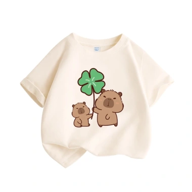Áo thun bé gái 100% cotton giản dị, ngắn tay mềm mại thoáng khí - giá 89.000 7