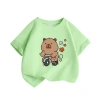 Áo thun bé gái 100% cotton giản dị, ngắn tay mềm mại thoáng khí - giá 89.000 10