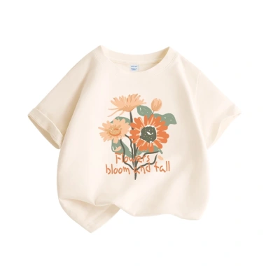 Áo thun bé gái 100% Cotton họa tiết hoa thỏ - Thời trang trẻ em, giảm còn 89.000₫ 3