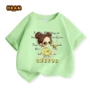 Áo thun bé gái 100% Cotton mềm mại, thoải mái, in hình đáng yêu Giá 89.000₫ 9