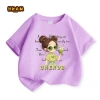 Áo thun bé gái 100% Cotton mềm mại, thoải mái, in hình đáng yêu Giá 89.000₫ 10