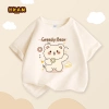 Áo thun bé gái 100% Cotton mềm mại, thoáng khí, in hình gấu đáng yêu - Giá 89.000₫
