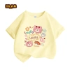Áo thun bé gái 100% cotton mềm mại thoáng khí, in hình gấu Graffiti thời trang trẻ em 10