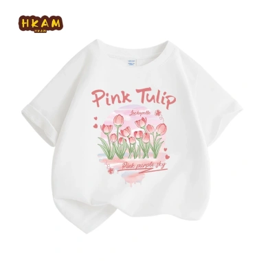 Áo thun bé gái 100% Cotton mềm mại thoáng khí, in hoa Tulip - Giá chỉ 89.000₫ 8 Áo thun bé gái 100% Cotton mềm mại thoáng khí, in hoa Tulip - Giá chỉ 89.000₫ 8