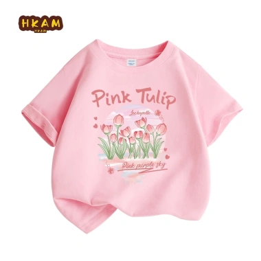 Áo thun bé gái 100% Cotton mềm mại thoáng khí, in hoa Tulip - Giá chỉ 89.000₫ 9 Áo thun bé gái 100% Cotton mềm mại thoáng khí, in hoa Tulip - Giá chỉ 89.000₫ 9