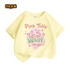 Áo thun bé gái 100% Cotton mềm mại thoáng khí, in hoa Tulip - Giá chỉ 89.000₫ 10