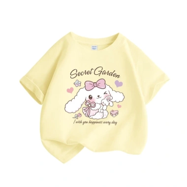 Áo thun bé gái 100% Cotton mùa hè, ngắn tay in hình thỏ dễ thương - Giá chỉ 89.000₫ 10 Áo thun bé gái 100% Cotton mùa hè, ngắn tay in hình thỏ dễ thương - Giá chỉ 89.000₫ 10