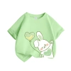Áo thun bé gái 100% cotton ngắn tay in họa tiết thỏ, bóng hoa - Giá 89.000đ 6