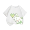 Áo thun bé gái 100% cotton ngắn tay in họa tiết thỏ, bóng hoa - Giá 89.000đ 7