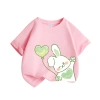 Áo thun bé gái 100% cotton ngắn tay in họa tiết thỏ, bóng hoa - Giá 89.000đ 8