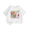 Áo thun bé gái 100% cotton ngắn tay in họa tiết thỏ, bóng hoa - Giá 89.000đ 10