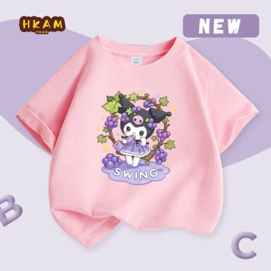Áo thun bé gái 100% cotton ngắn tay in Kuromi - mềm mại, thoáng khí, chỉ 89.000đ 7 Áo thun bé gái 100% cotton ngắn tay in Kuromi - mềm mại, thoáng khí, chỉ 89.000đ 7