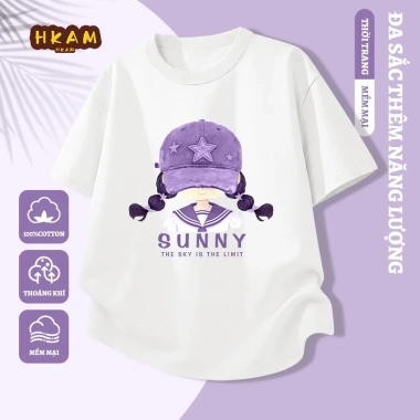 Áo thun bé gái 100% Cotton ngắn tay mềm mại thoáng khí - Giá chỉ 89.000₫
