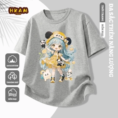 Áo thun bé gái 100% Cotton ngắn tay, mềm mại thoáng khí, giản dị, giá 85.000đ 10 Áo thun bé gái 100% Cotton ngắn tay, mềm mại thoáng khí, giản dị, giá 85.000đ 10