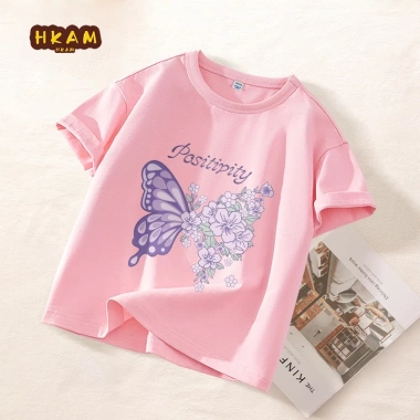 Áo thun bé gái 100% Cotton ngắn tay mềm mại, thoáng khí, in hình bướm - 89.000₫ 9 Áo thun bé gái 100% Cotton ngắn tay mềm mại, thoáng khí, in hình bướm - 89.000₫ 9