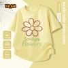Áo thun bé gái 100% cotton ngắn tay mềm mại thoáng khí in hoa - Giá chỉ 89.000đ 8