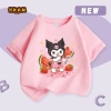 Áo thun bé gái 100% cotton ngắn tay mềm mại thoáng khí in Kuromi - Giá chỉ 89.000đ 7