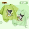 Áo thun bé gái 100% cotton ngắn tay mềm mại thoáng khí in Kuromi giá ưu đãi 89.000