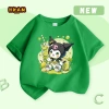 Áo thun bé gái 100% cotton ngắn tay mềm mại thoáng khí in Kuromi giá ưu đãi 89.000 8