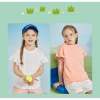 Áo thun bé gái 100% Cotton ngắn tay thời trang viền nấm, in hình chú chó con việt quất - 129.600₫ 2
