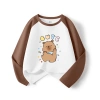 Áo Thun Bé Gái 100% Cotton Raglan Dài Tay Thời Trang Capybara In Unisex Giá 120k 7